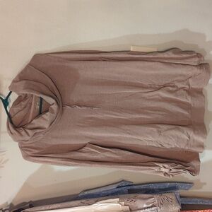 Lands' End Cowl Neck Sweatshirt Rose Sz M